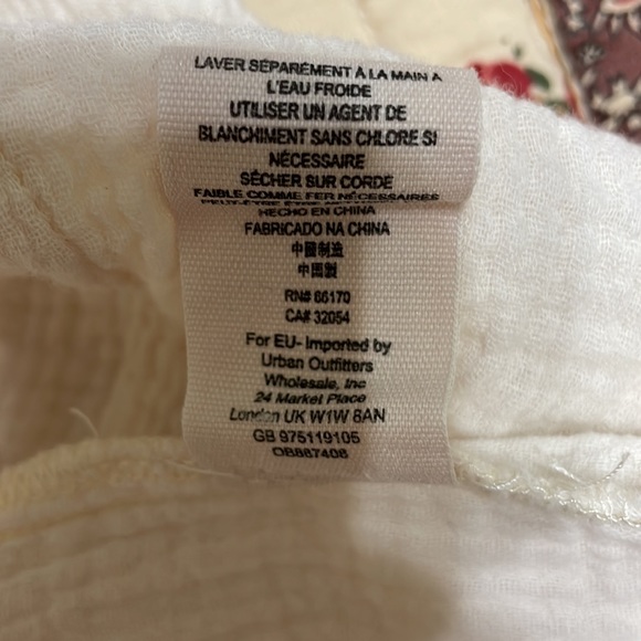 Free People cream crinkle gauze long sleeve top - Picture 10 of 11